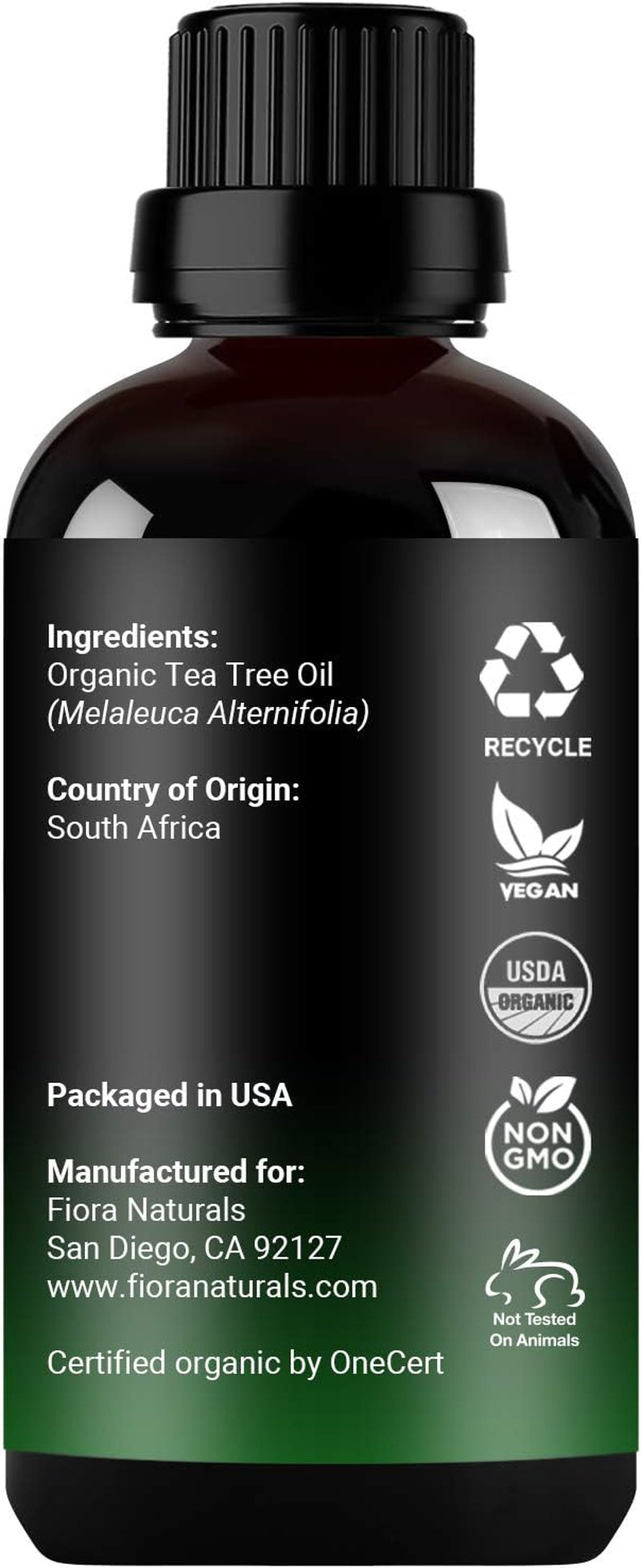 Tea Tree Essential Oil by - 100% Pure Organic Oil, for Face, Hair, Skin, Acne, Scalp, Foot and Toenails. Melaleuca Alternifolia, 1 Oz /30Ml